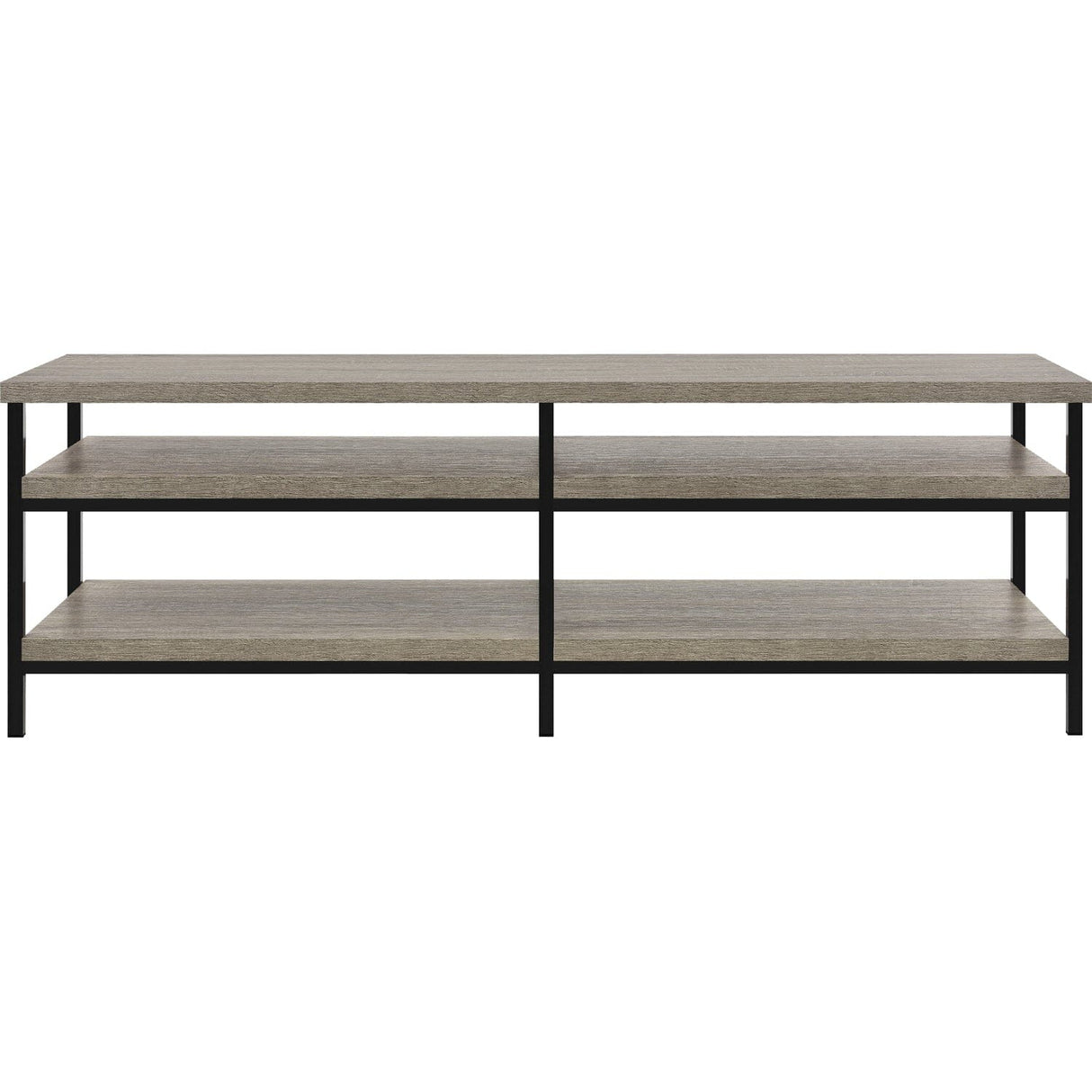Dorel Home Elmwood Range TV Stand in Distressed Grey Oak