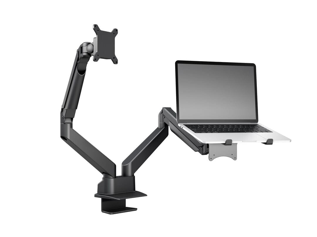 Multibrackets M VESA Gas Lift Arm Dual Arm w. Laptop Holder Black