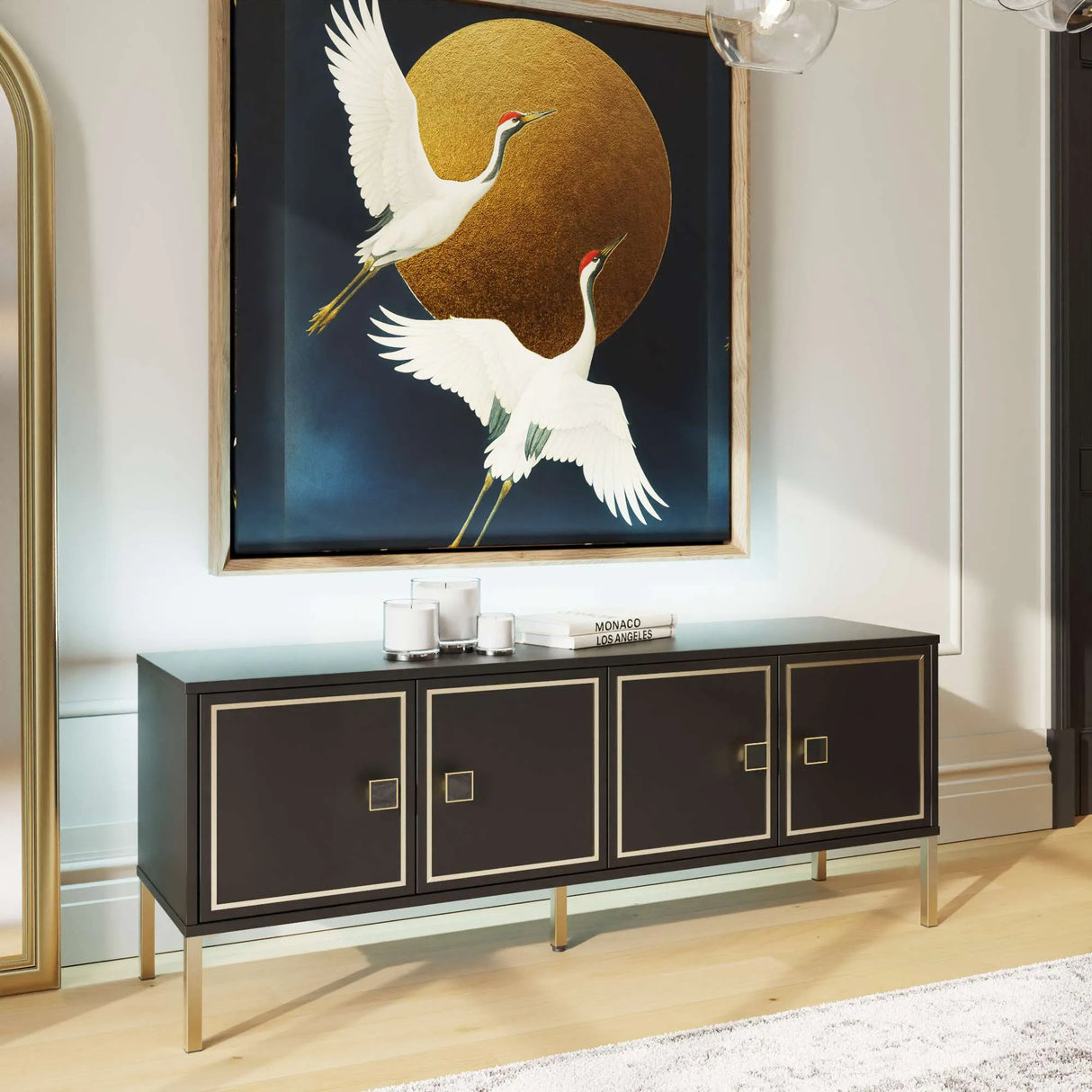 Frank Olsen Mia Large Black TV Stand
