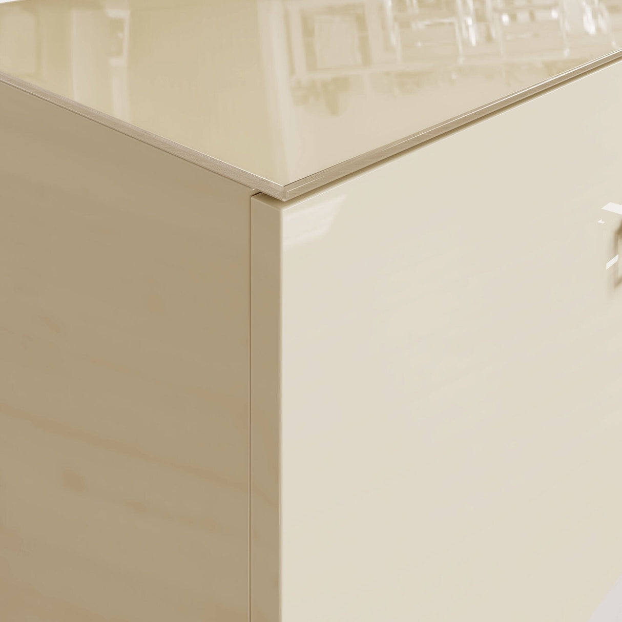 Frank Olsen Lyra Antique White TV Stand for Screens up to 70 inch