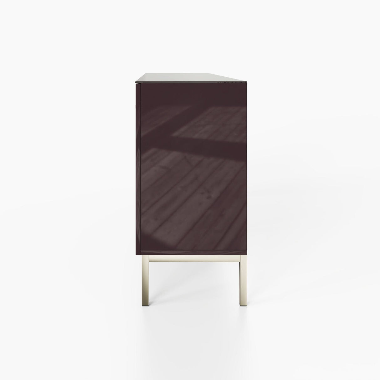 Frank Olsen Lyra Plum Black Sideboard with Mood Lighting & Wireless Phone Charging
