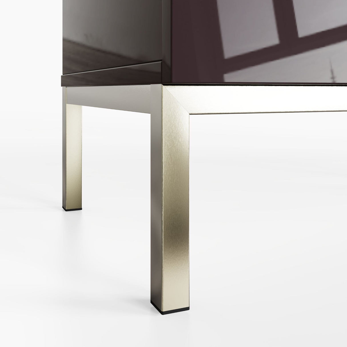 Frank Olsen Lyra Plum Black Sideboard with Mood Lighting & Wireless Phone Charging