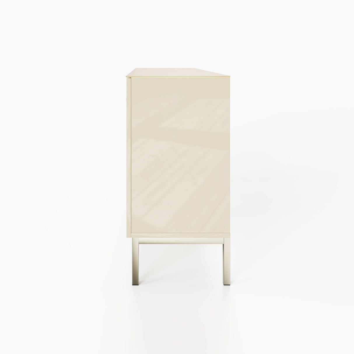 Frank Olsen Lyra Antique White Sideboard with Mood Lighting & Wireless Phone Charging