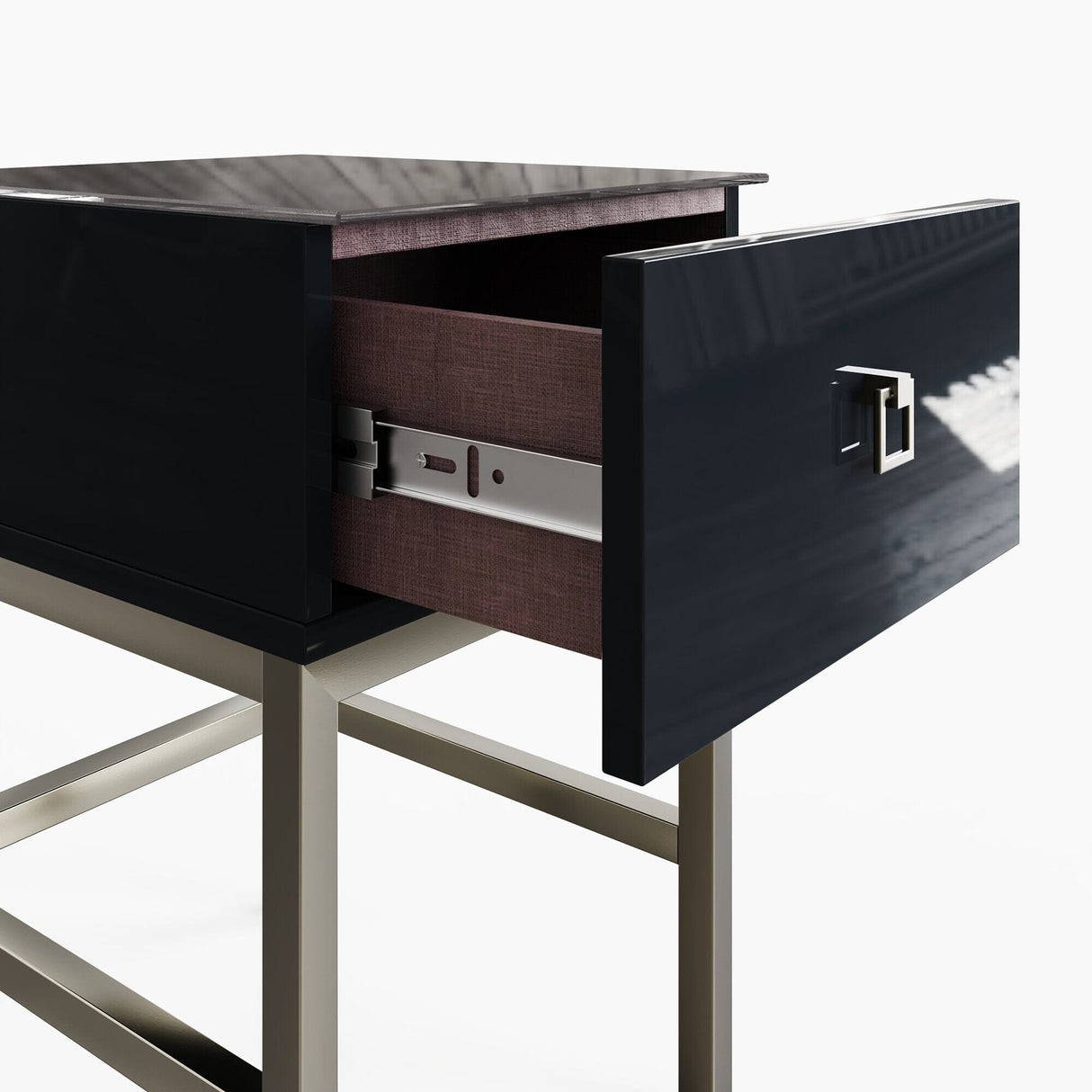 Frank Olsen LYRA Lamp Table Midnight Black 900mm