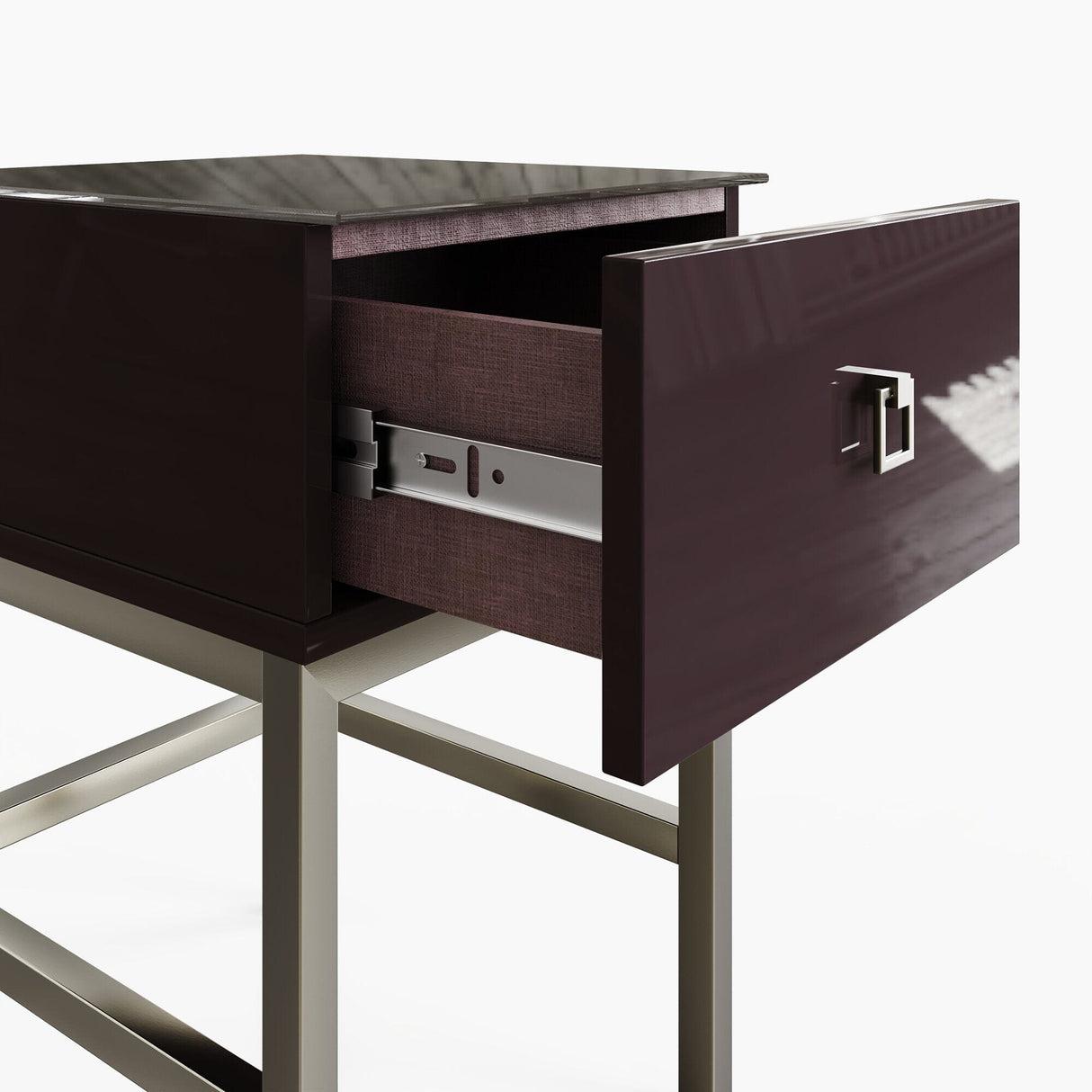 Frank Olsen LYRA Lamp Table Plum Black 900mm
