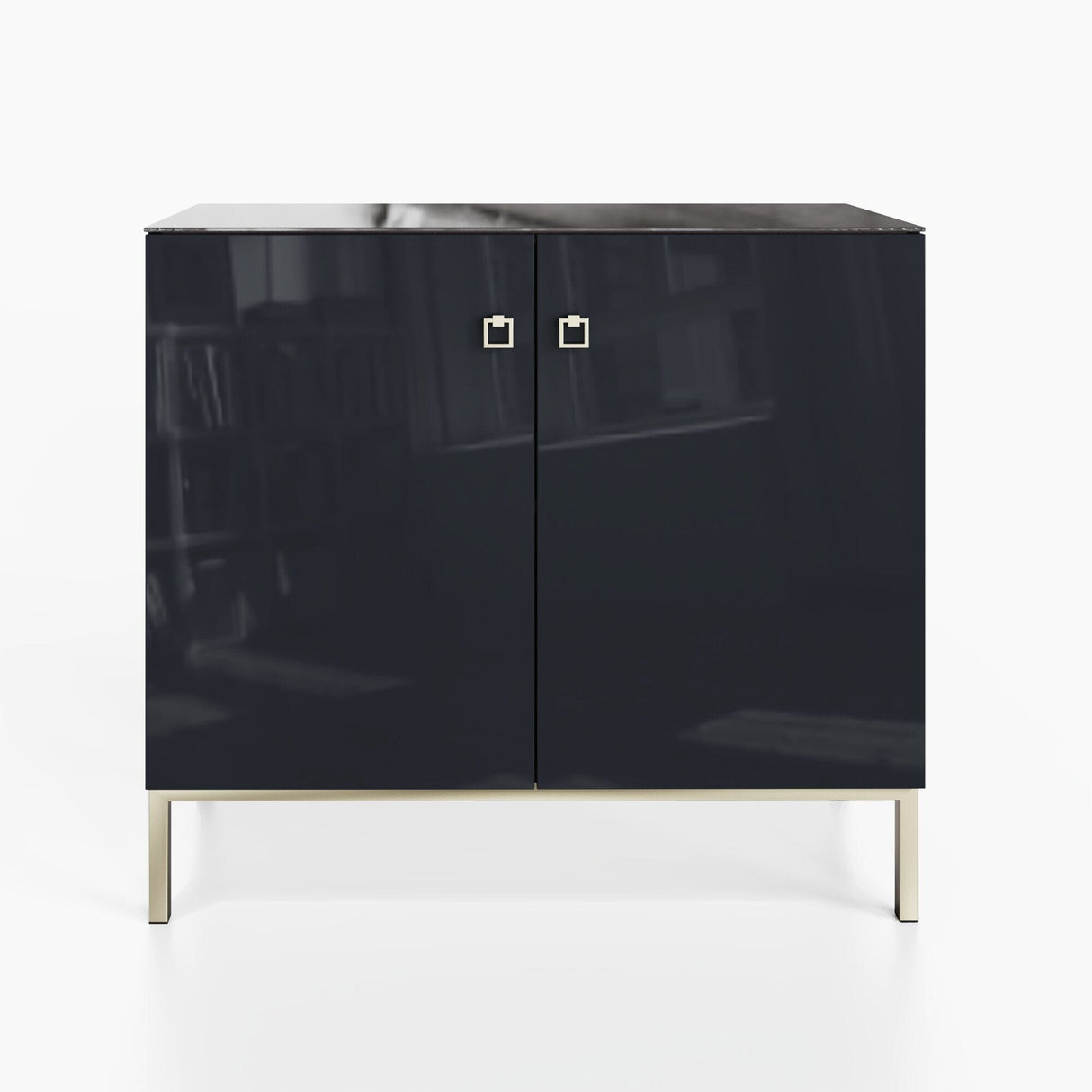Frank Olsen Lyra Midnight Black Tall Sideboard with Mood Lighting