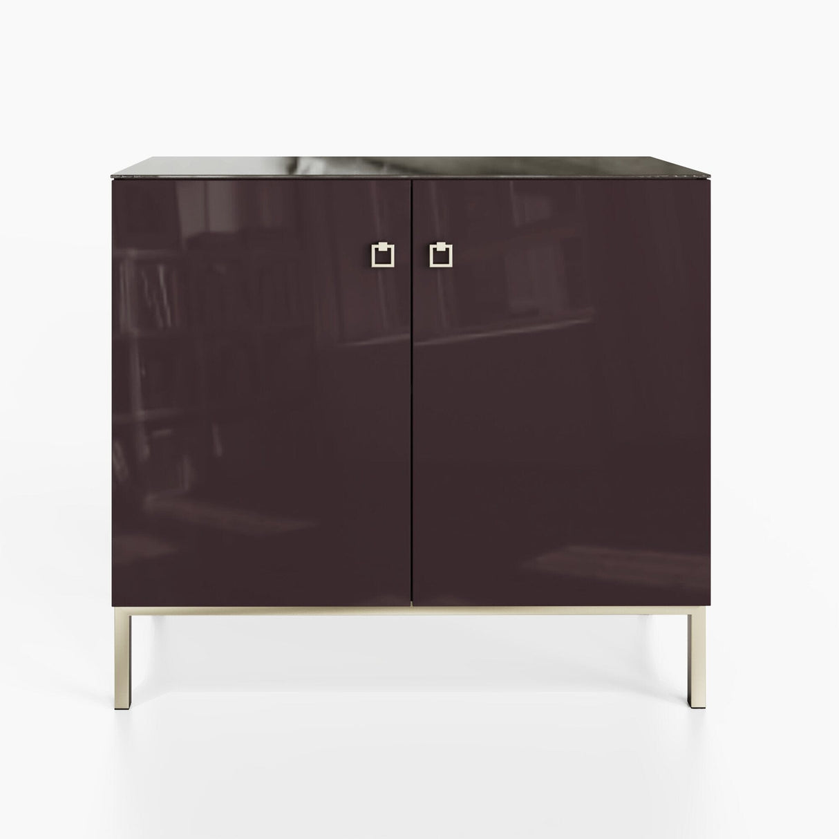 Frank Olsen Lyra Plum Black Tall Sideboard with Mood Lighting