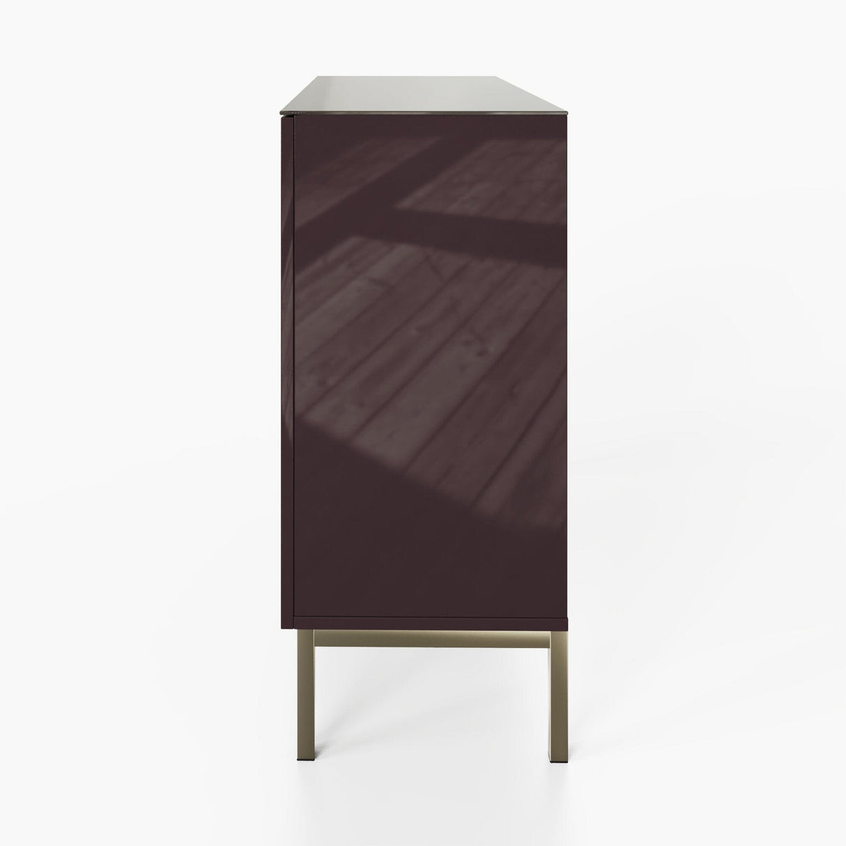Frank Olsen Lyra Plum Black Tall Sideboard with Mood Lighting
