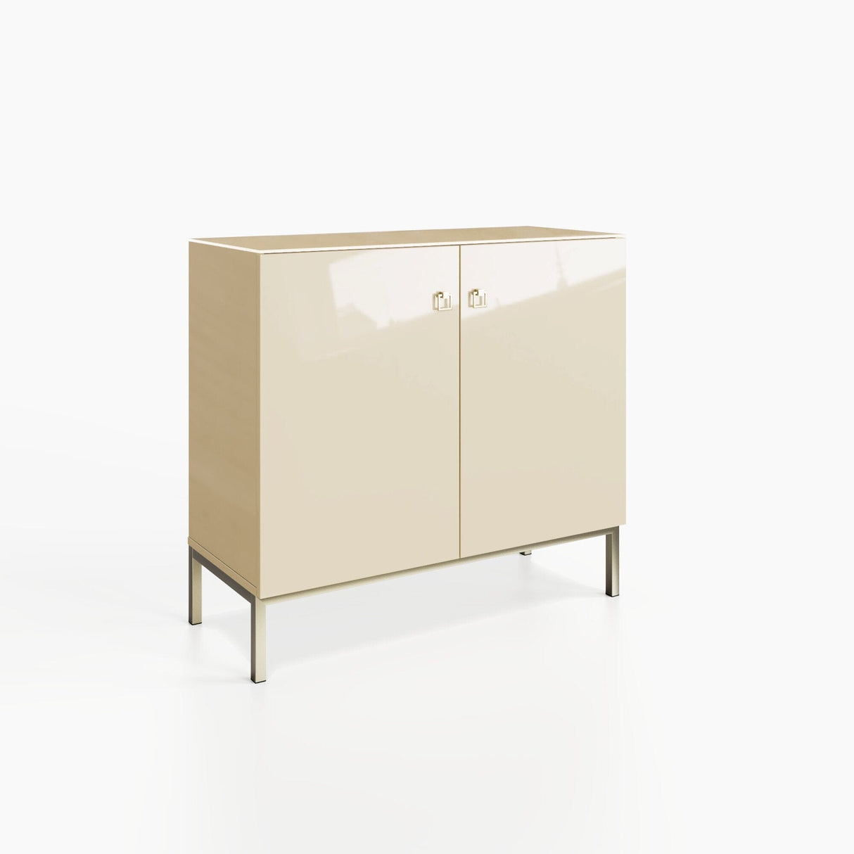 Frank Olsen Lyra Antique White Tall Sideboard with Mood Lighting