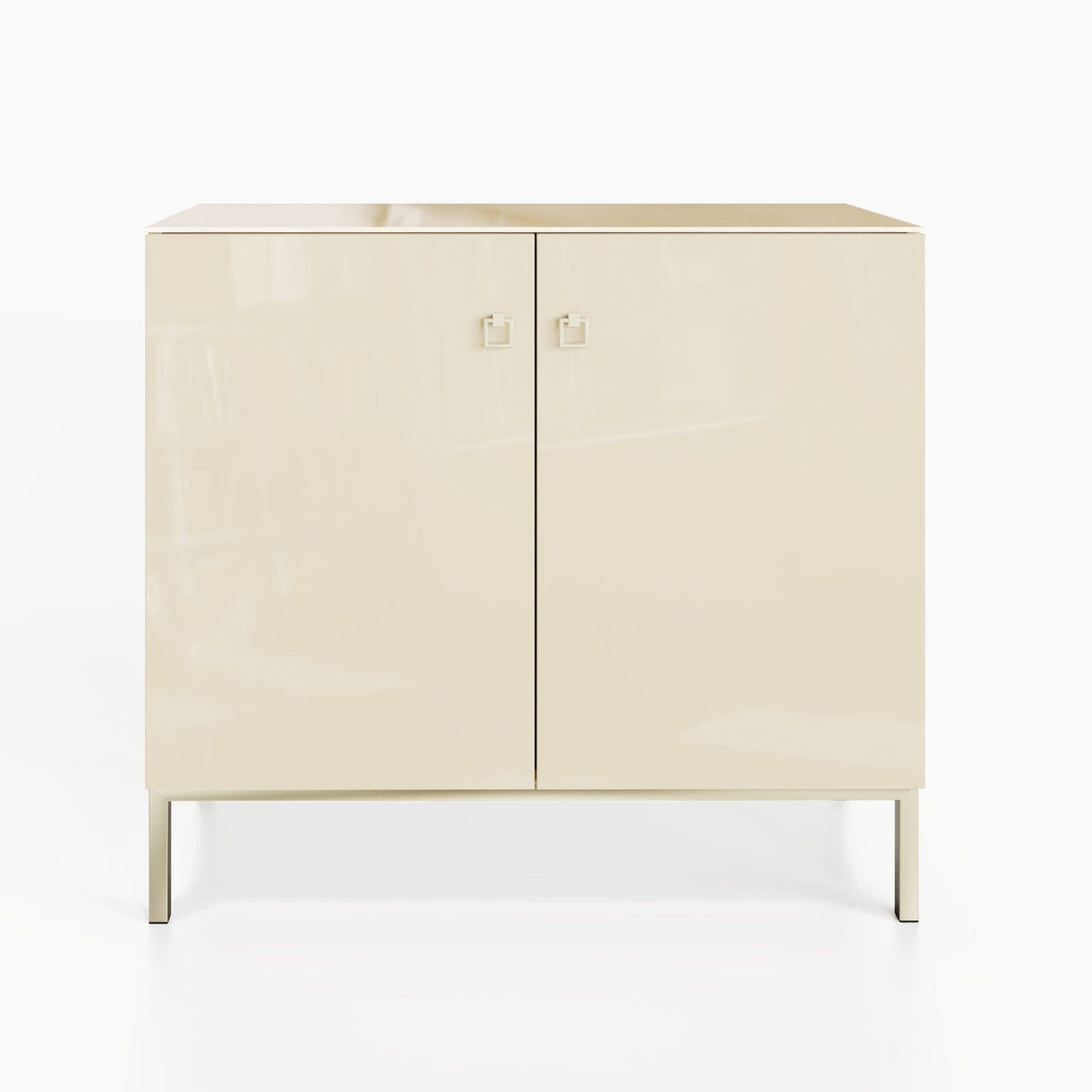 Frank Olsen Lyra Antique White Tall Sideboard with Mood Lighting