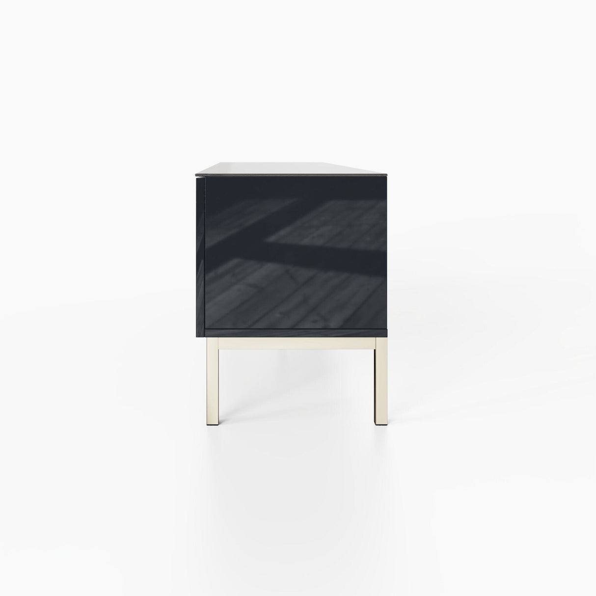 Frank Olsen Lyra Midnight Black TV Stand for Screens up to 70 inch
