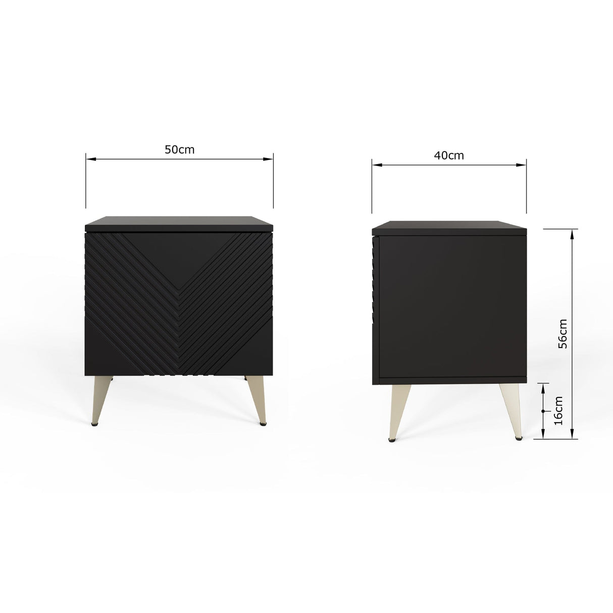 Frank Olsen Black AVA Lamp Table with Mood Lighting