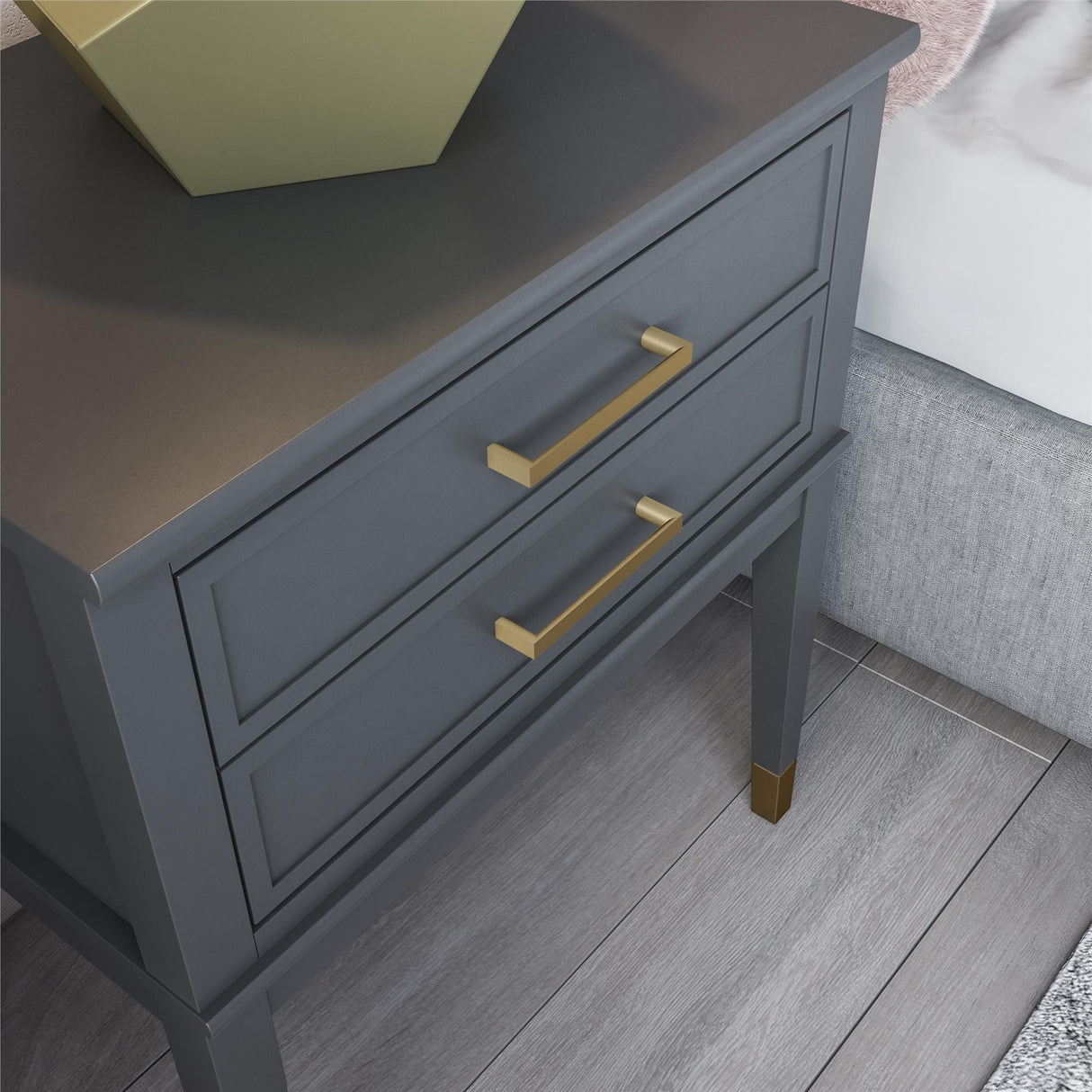 CosmoLiving Westerleigh End Table Graphite Grey