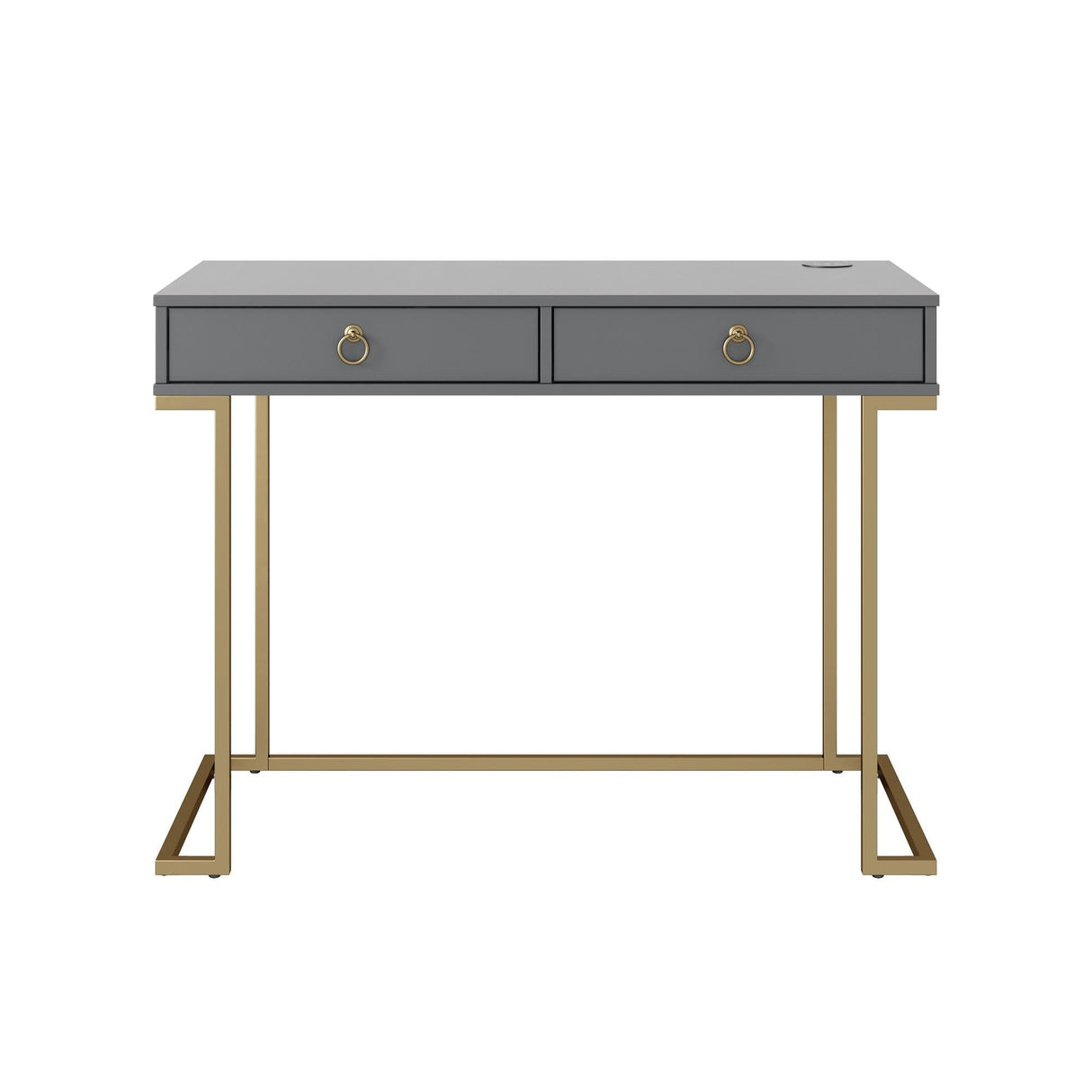 CosmoLiving Camila Writing Desk Graphite Grey