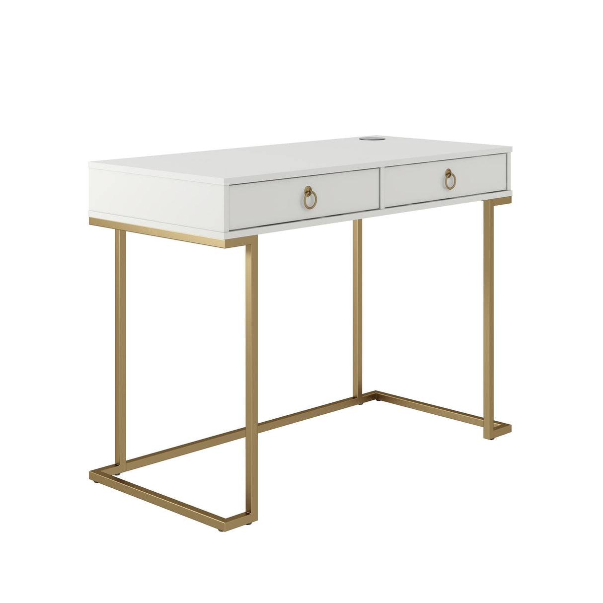 CosmoLiving Camila Writing Desk White