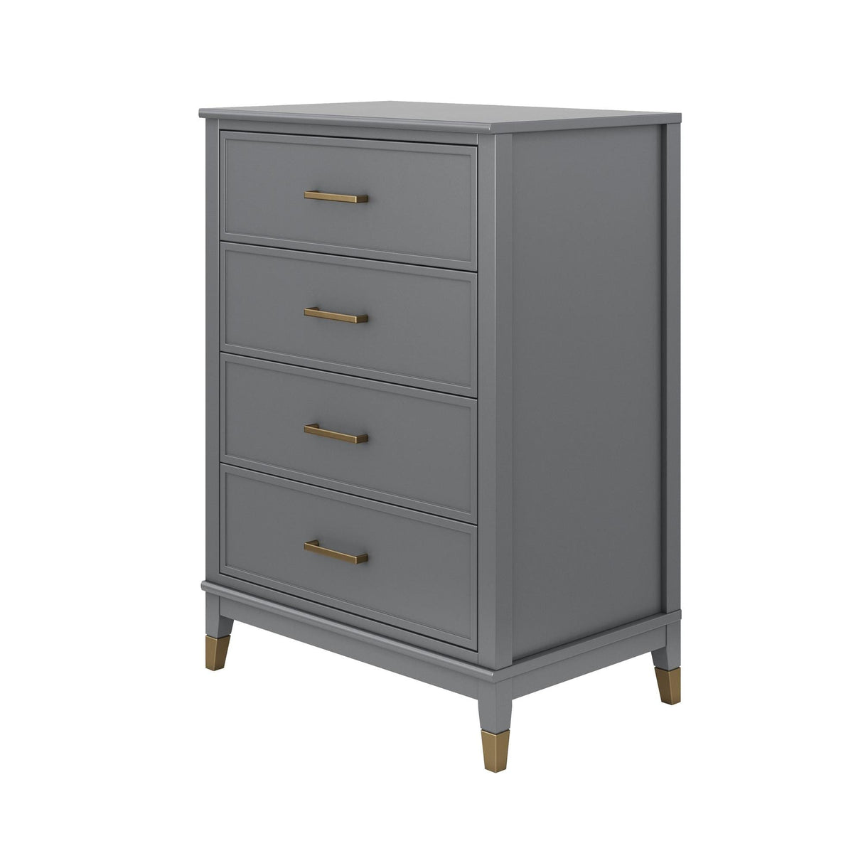 CosmoLiving Westerleigh 4 Drawer Dresser Graphite Grey