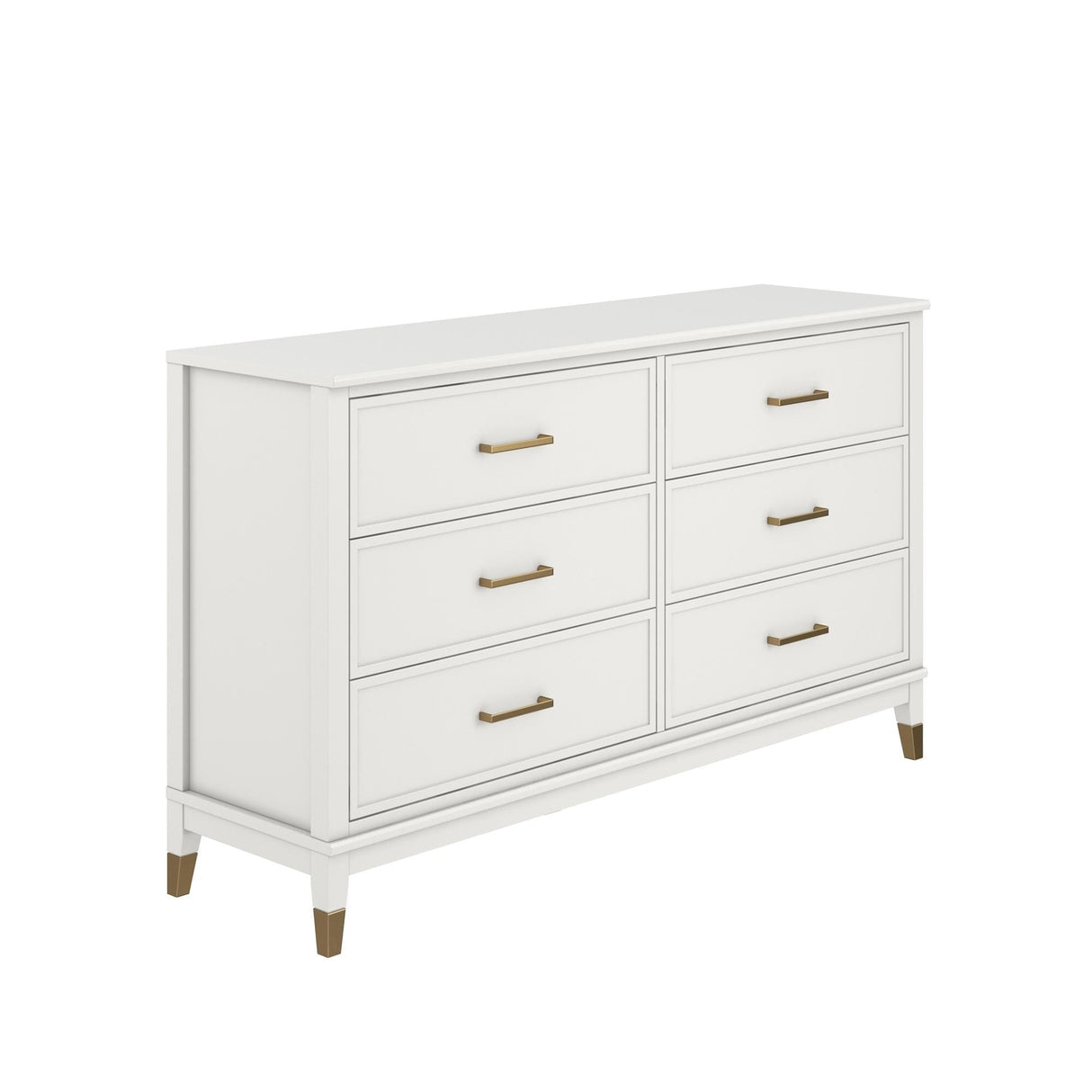 CosmoLiving Westerleigh 6 Drawer Dresser White