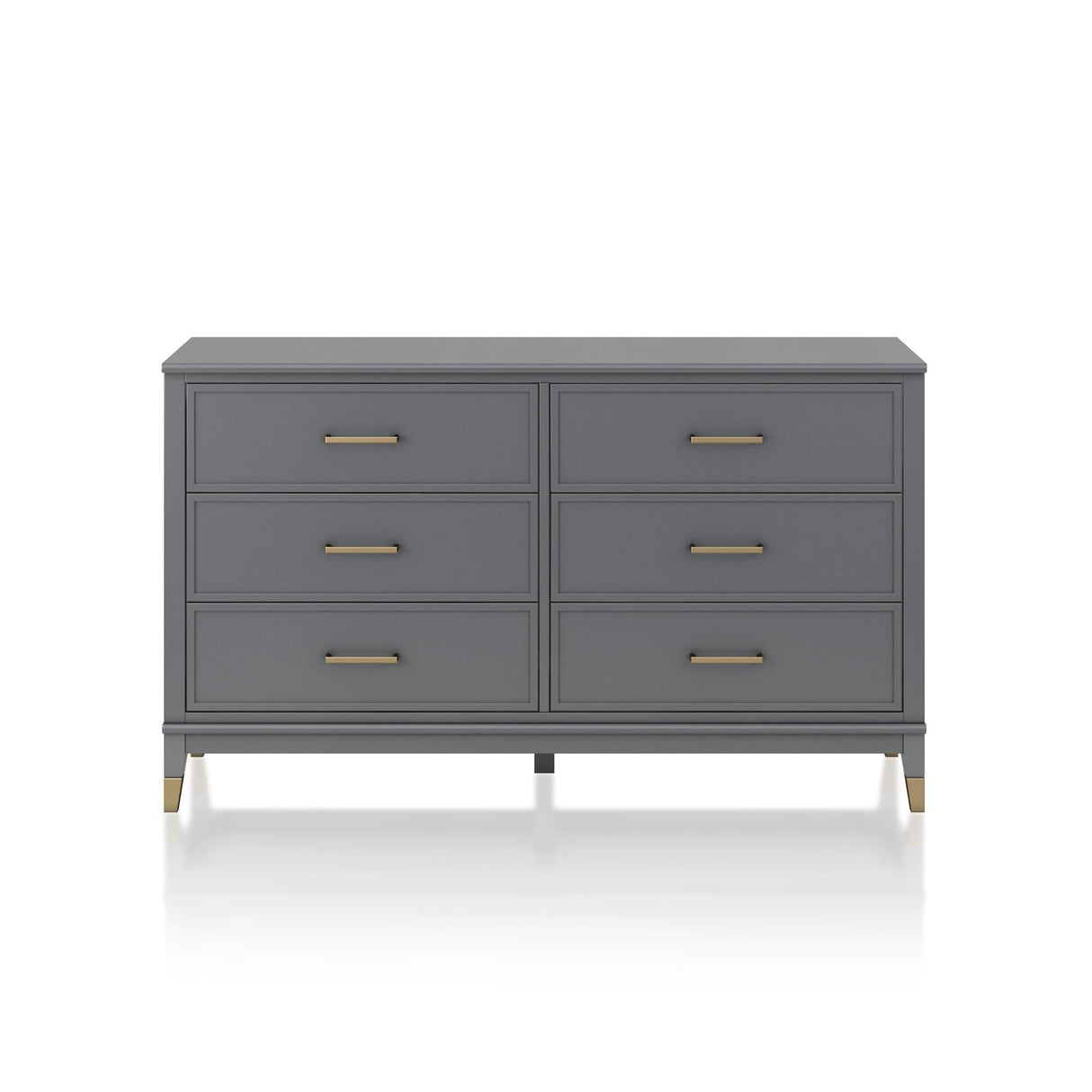 CosmoLiving Westerleigh 6 Drawer Dresser Graphite Gray