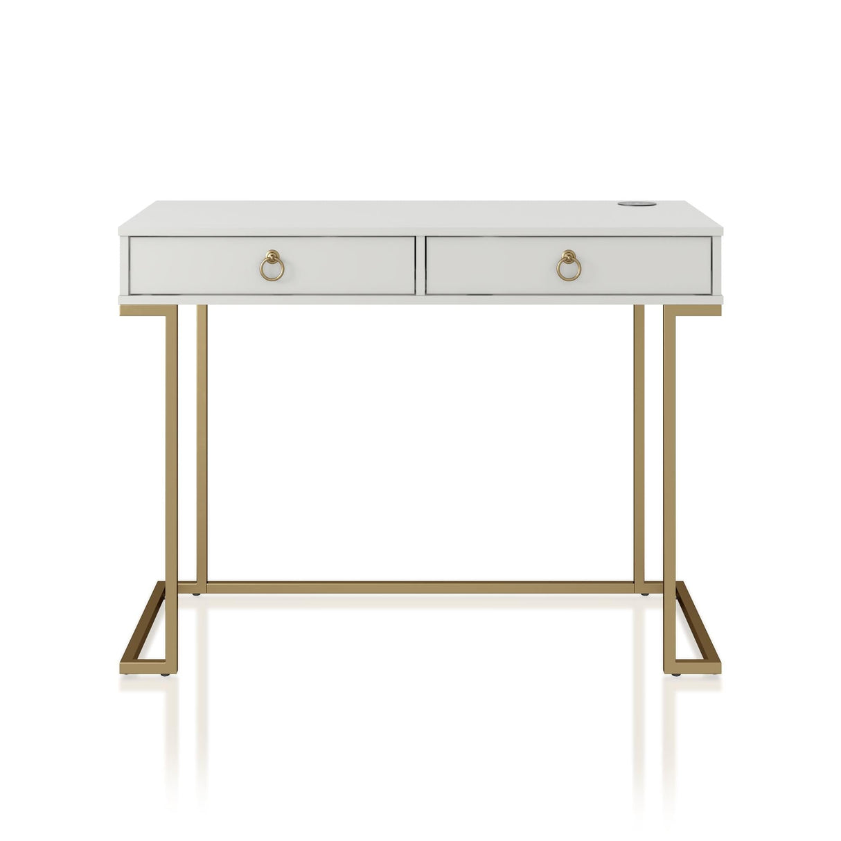 CosmoLiving Camila Writing Desk White