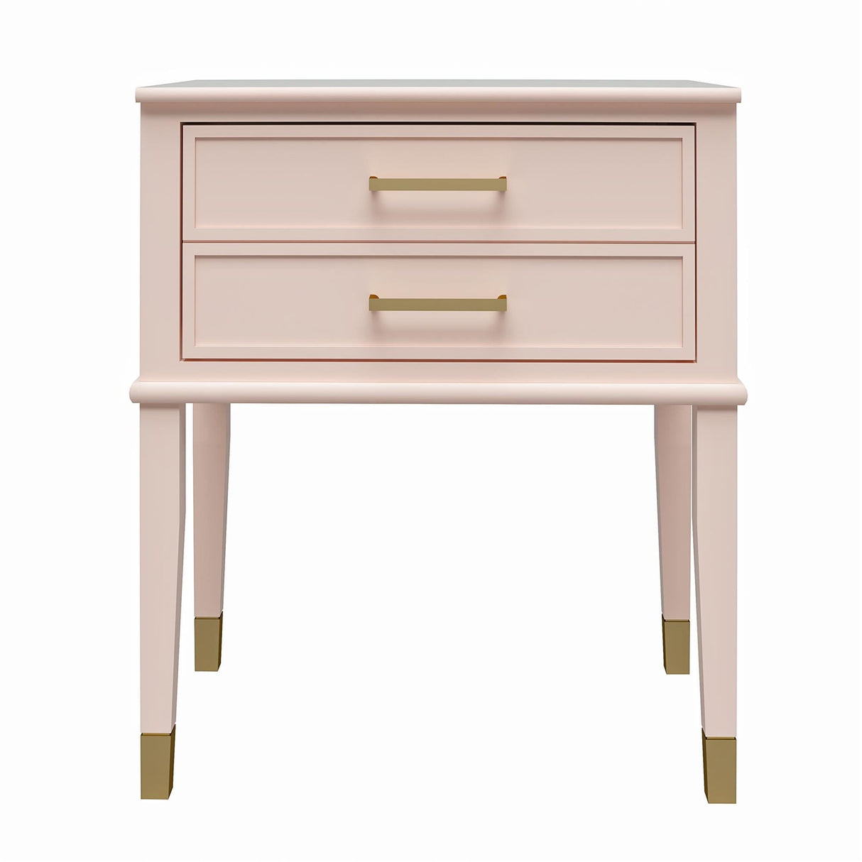 CosmoLiving Westerleigh End Table Pink/Gold