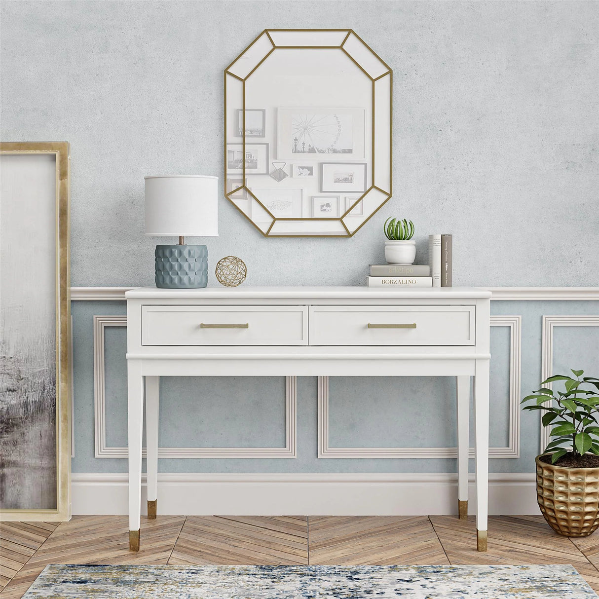 CosmoLiving Westerleigh Console Table in White