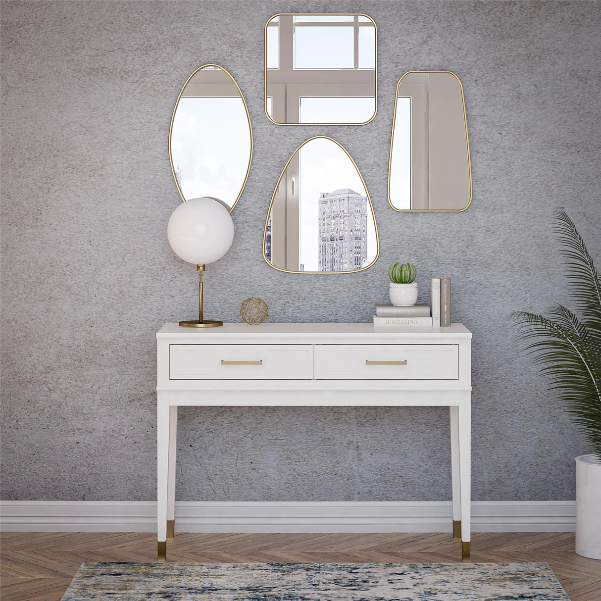 CosmoLiving Westerleigh Console Table in White