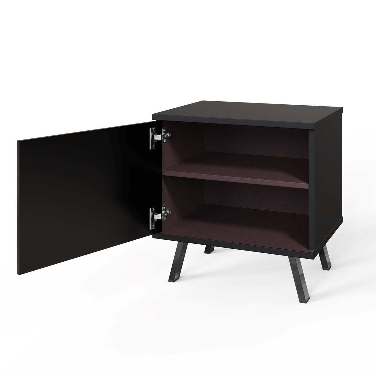 Frank Olsen Elevate Black Lamp Table with Mood Lighting