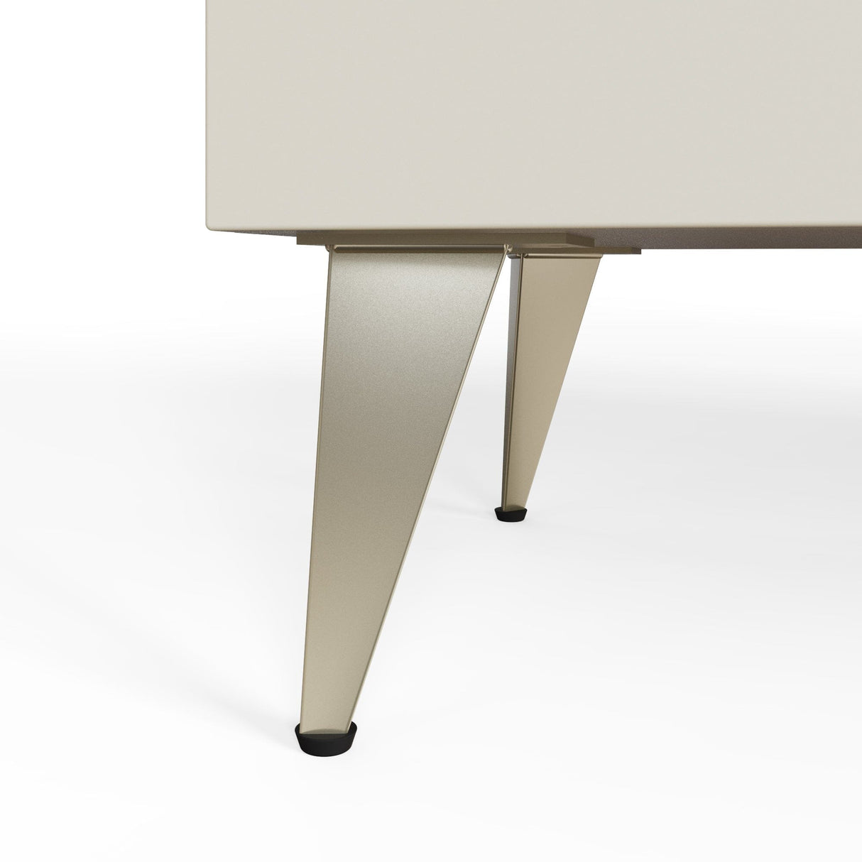 Frank Olsen AVA White Tall Sideboard with Mood Lighting & Wireless Phone Charging