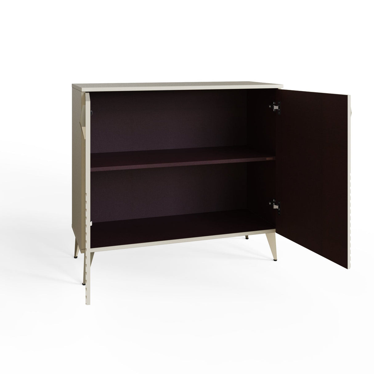 Frank Olsen AVA White Tall Sideboard with Mood Lighting & Wireless Phone Charging