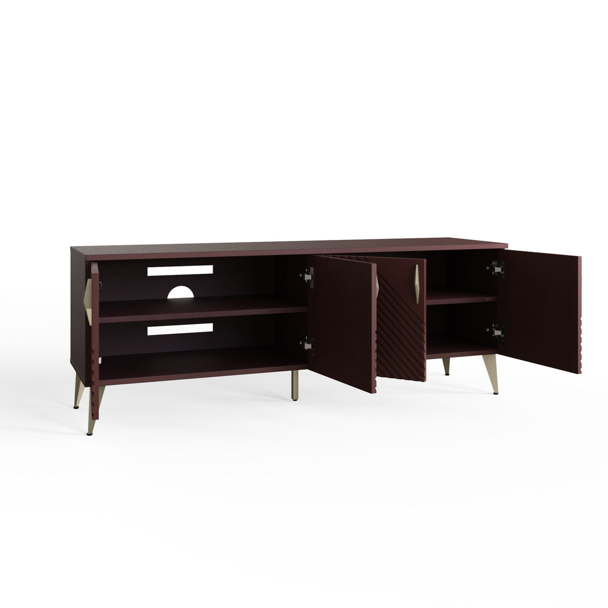 Frank Olsen AVA Black TV Cabinet with Mood Lighting for TV's up to 70"