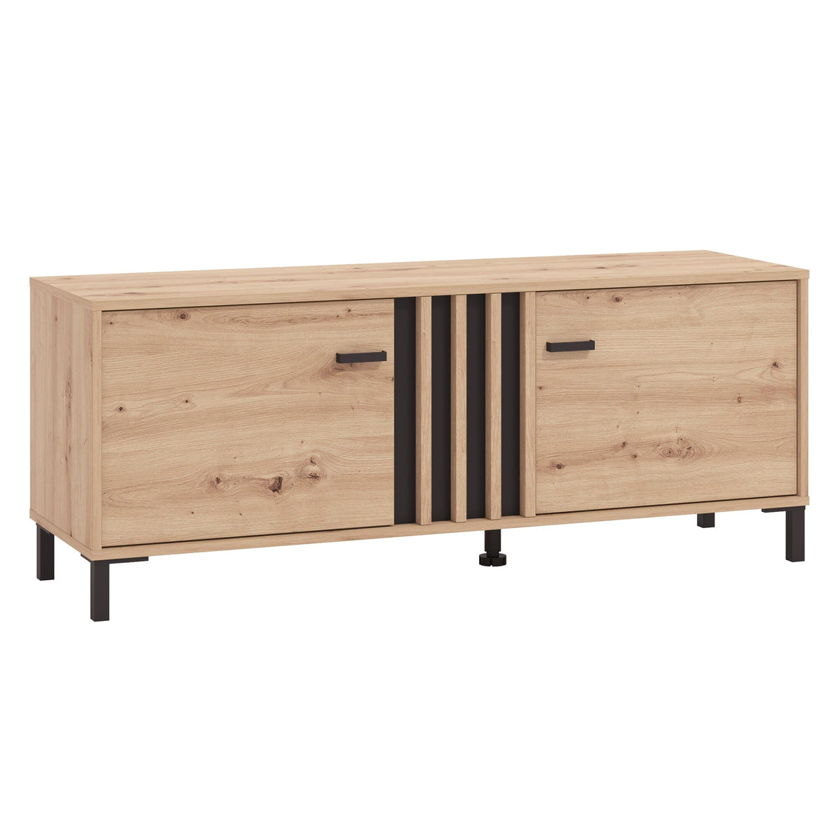 LAVAL TV shelf 131 in Artisan Oak and Black