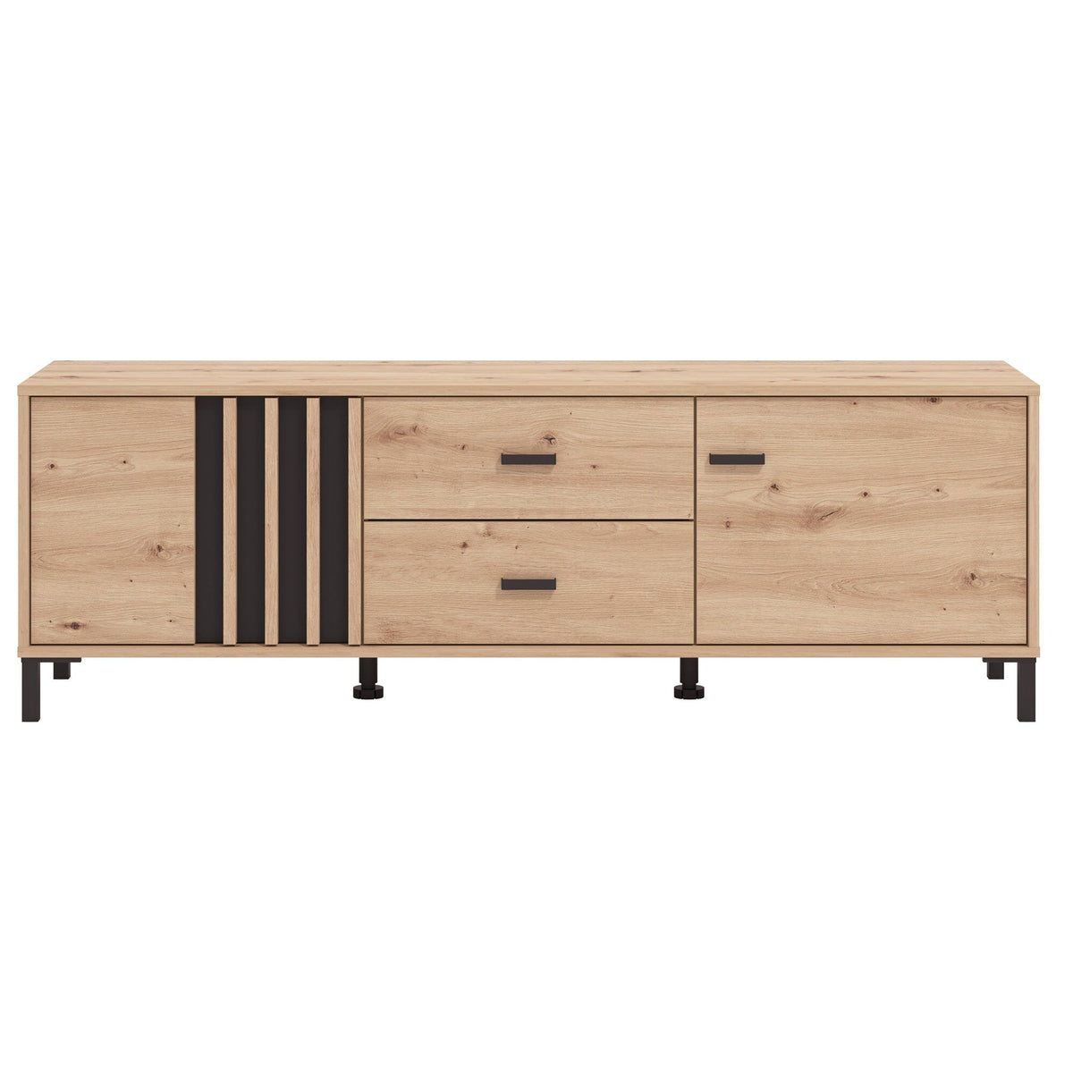LAVAL TV shelf 157 in Artisan Oak and Black