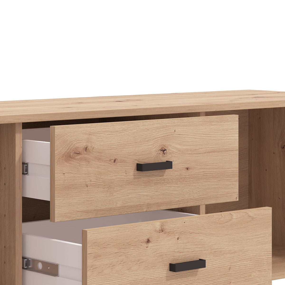 LAVAL TV shelf 157 in Artisan Oak and Black