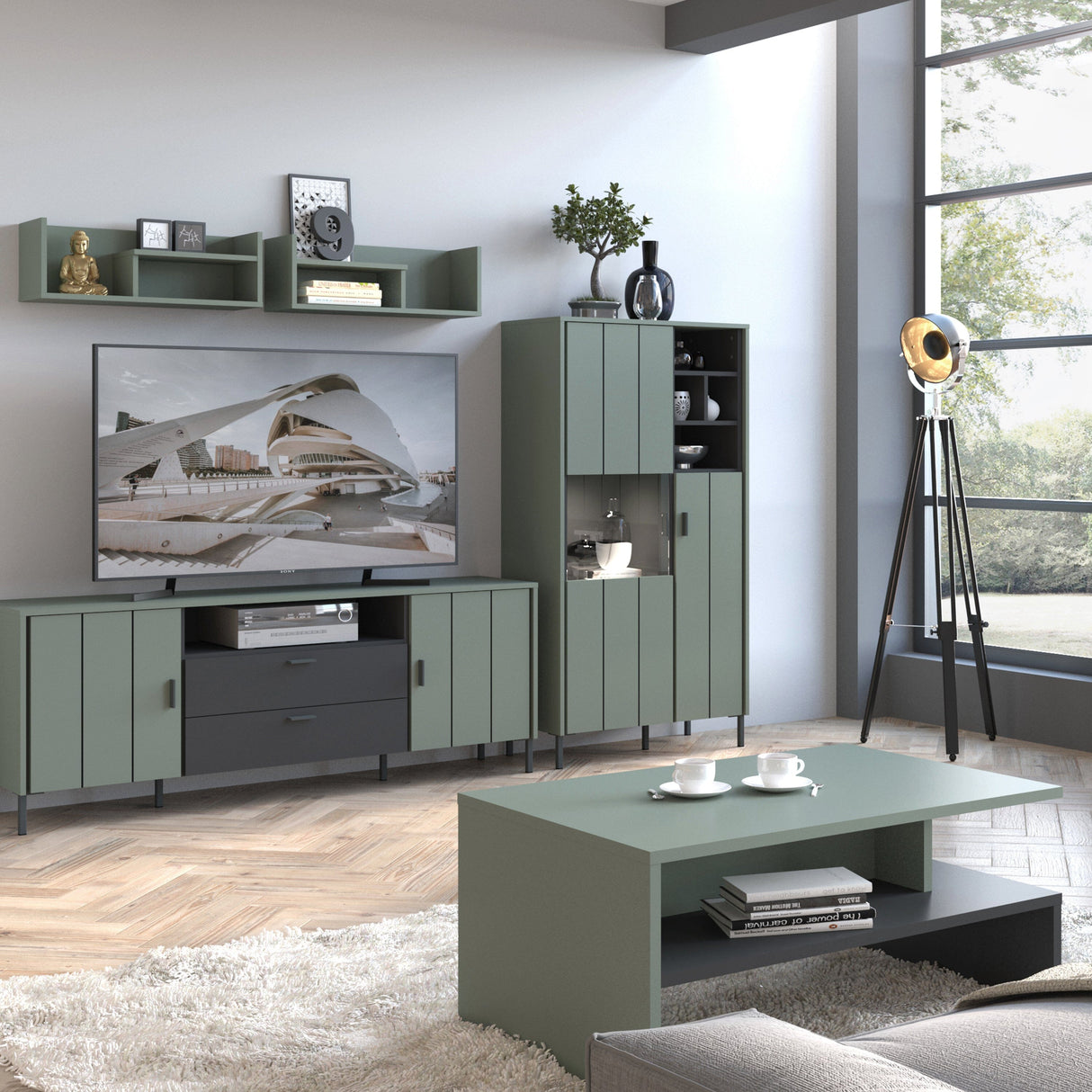 Arundel Wall Shelf in Green