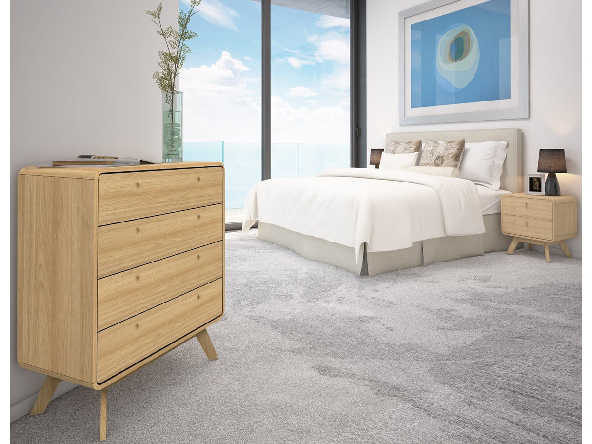 LOFT24 Cassie 4 Drawer Dresser - Oak