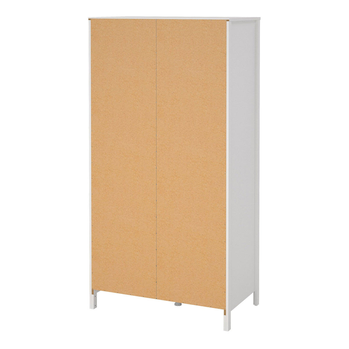 Furniture To Go Barcelona Wardrobe with 1 Door 1 Mirror Door 2 Drawers in White