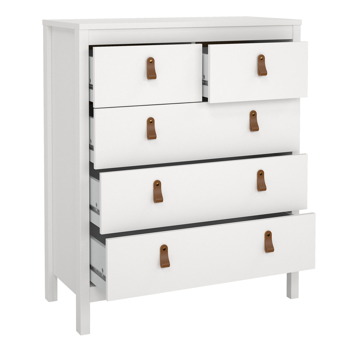 Furniture To Go Barcelona Chest 3+2 Drawers in White