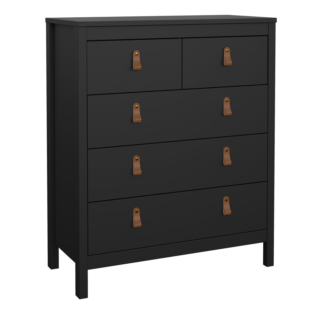 Furniture To Go Barcelona Chest 3+2 Drawers in Matt Black