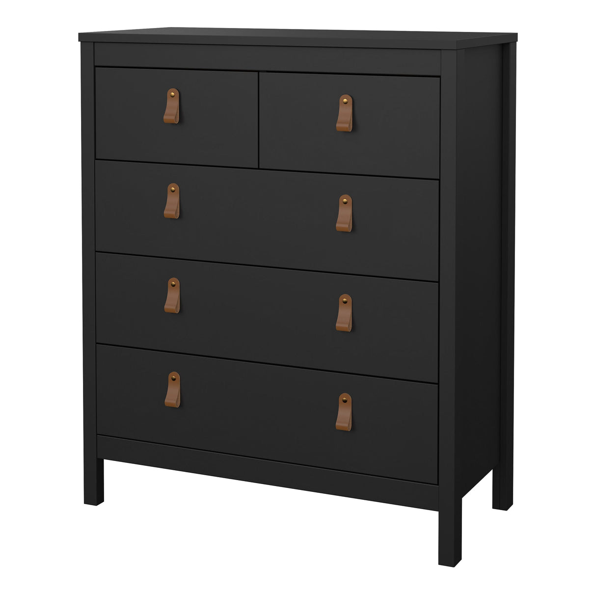Furniture To Go Barcelona Chest 3+2 Drawers in Matt Black