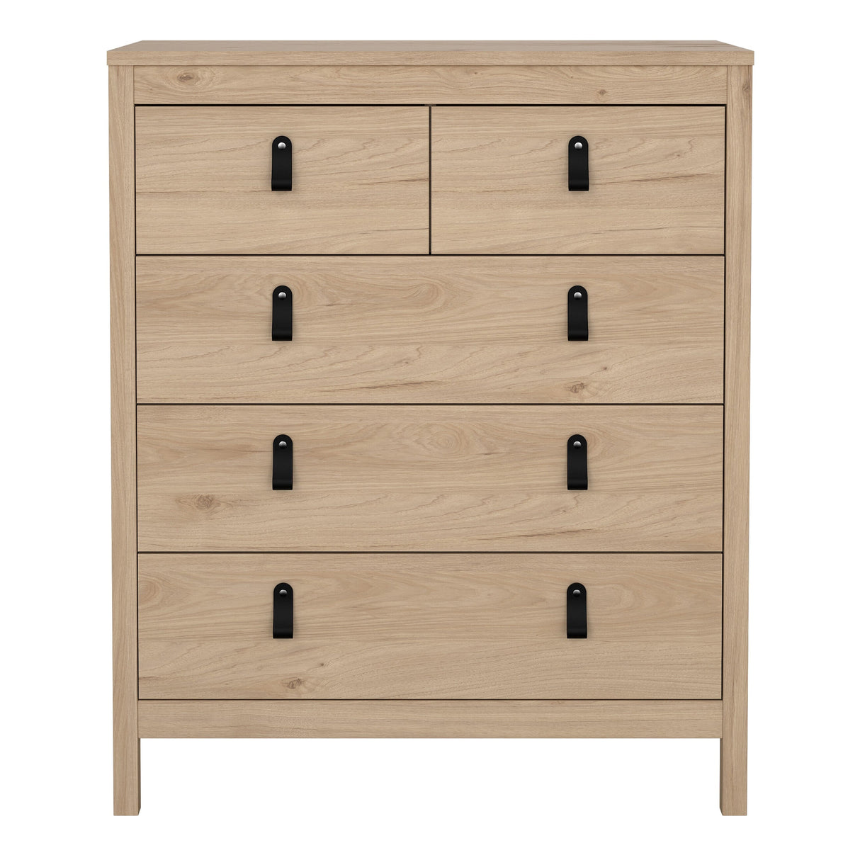 Furniture To Go Barcelona Chest 3+2 Drawers in Jackson Hickory Oak