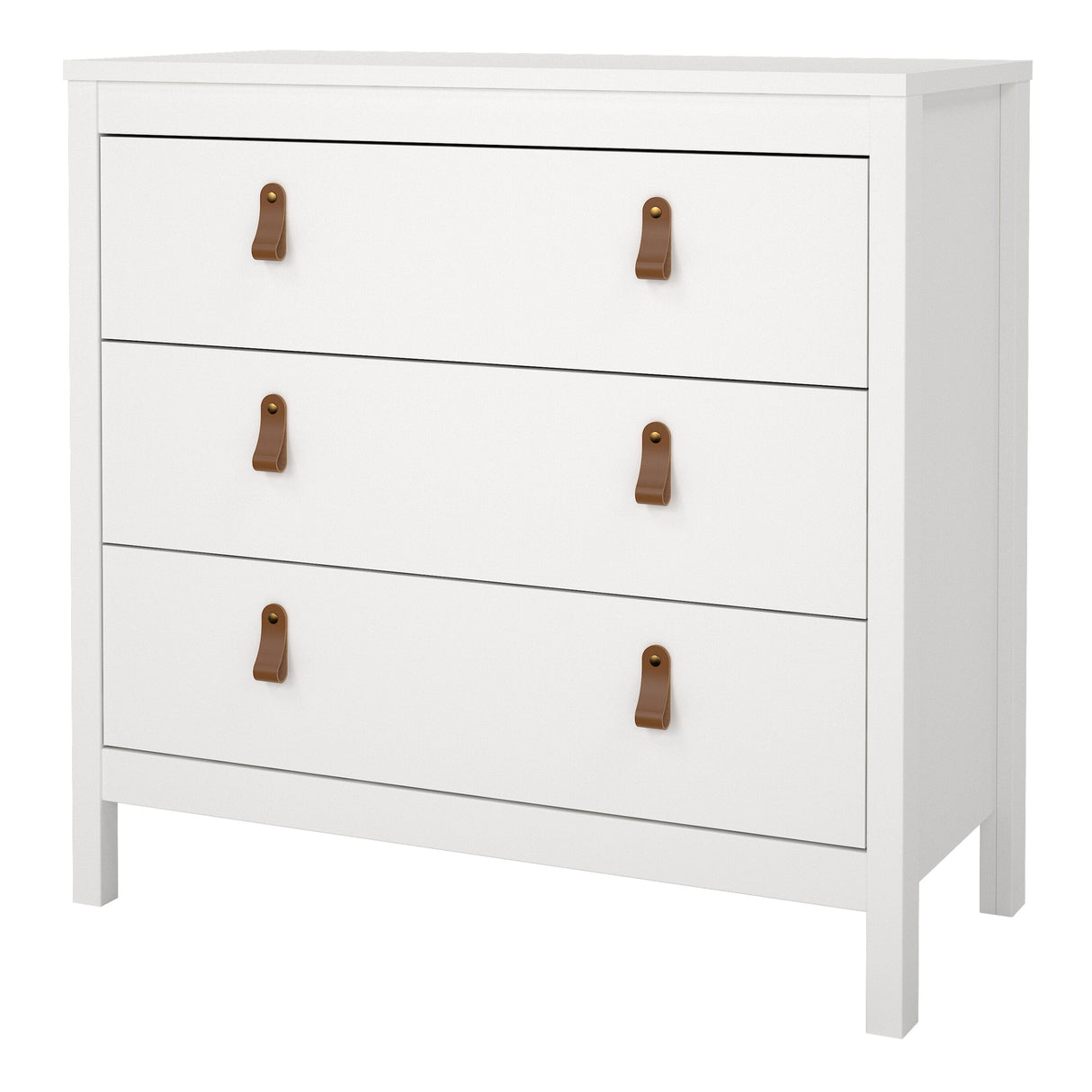 Furniture To Go Barcelona Chest 3 Drawers in White