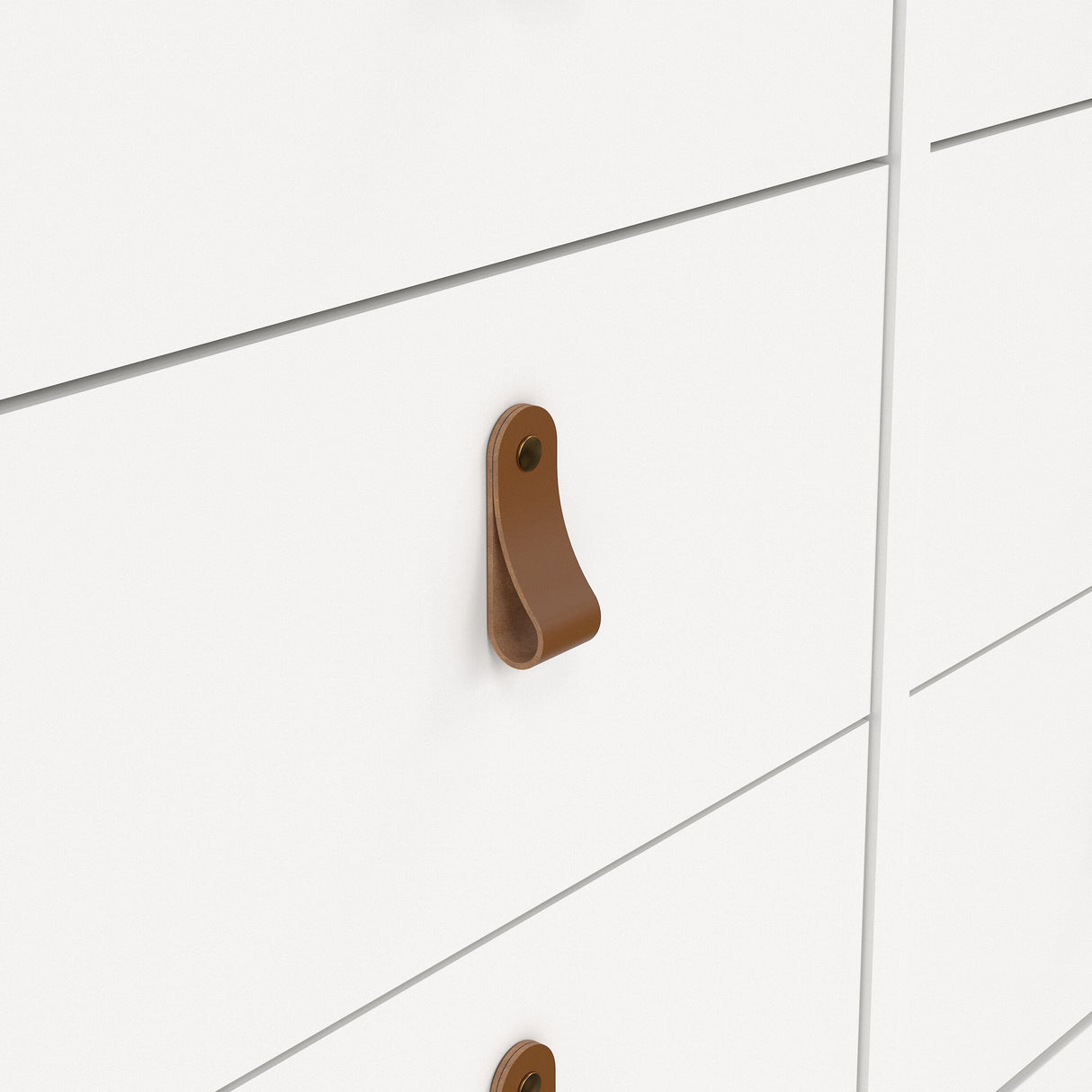 Furniture To Go Barcelona Double Dresser 4+4 Drawers in White