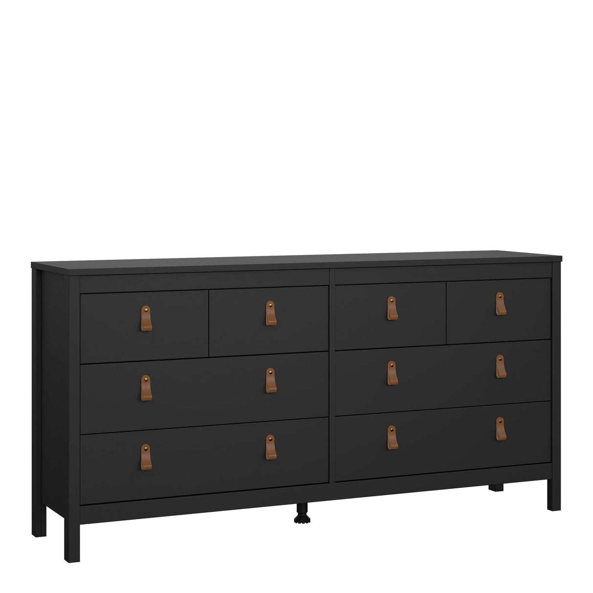 Furniture To Go Barcelona Double Dresser 4+4 Drawers in Matt Black