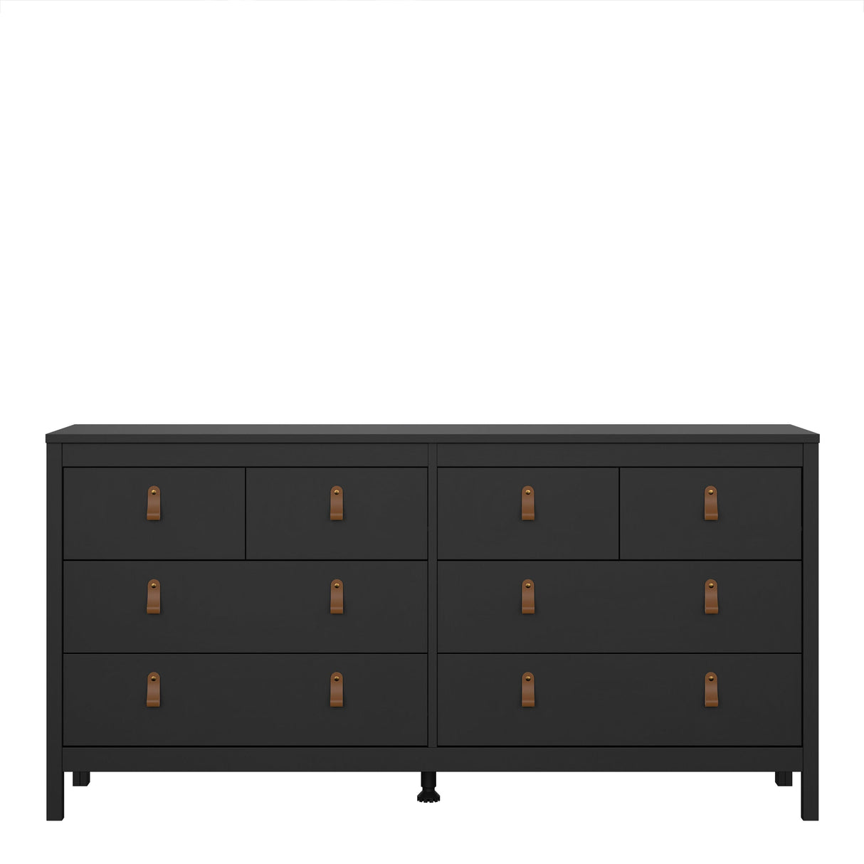 Furniture To Go Barcelona Double Dresser 4+4 Drawers in Matt Black