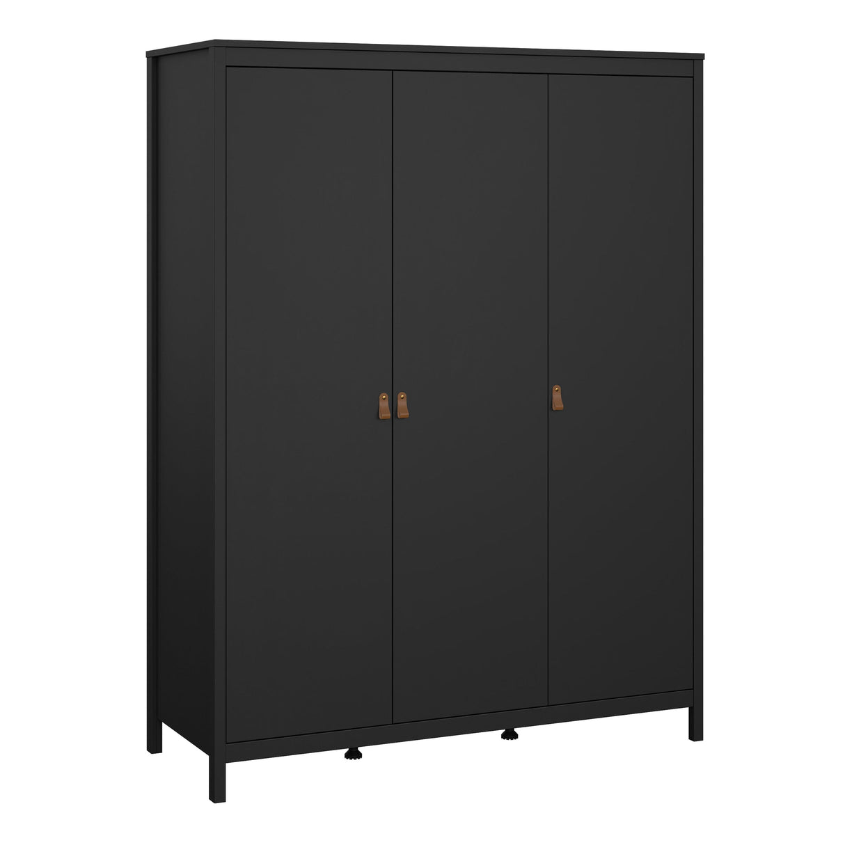 Furniture To Go Barcelona Wardrobe with 3 Doors in Matt Black
