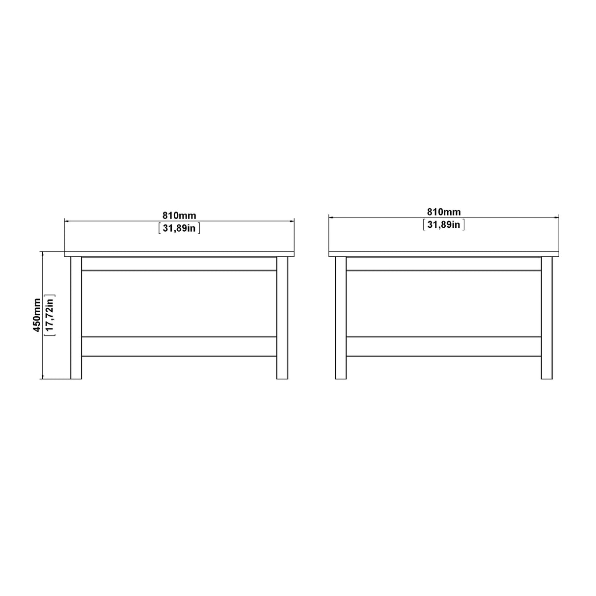Furniture To Go Barcelona Coffee Table in Matt Black