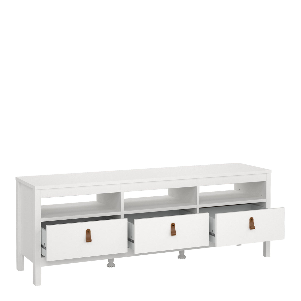 Furniture To Go Barcelona Tv Unit 3 Drawers in White