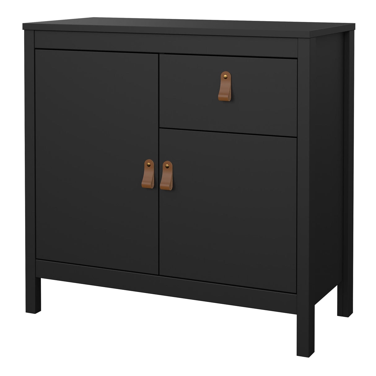 Furniture To Go Barcelona Sideboard 2 Doors 1 Drawer in Matt Black