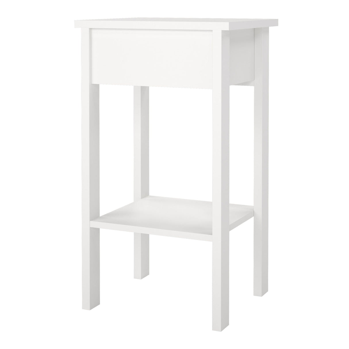 Furniture To Go Barcelona Bedside Table with 1 Drawer in White