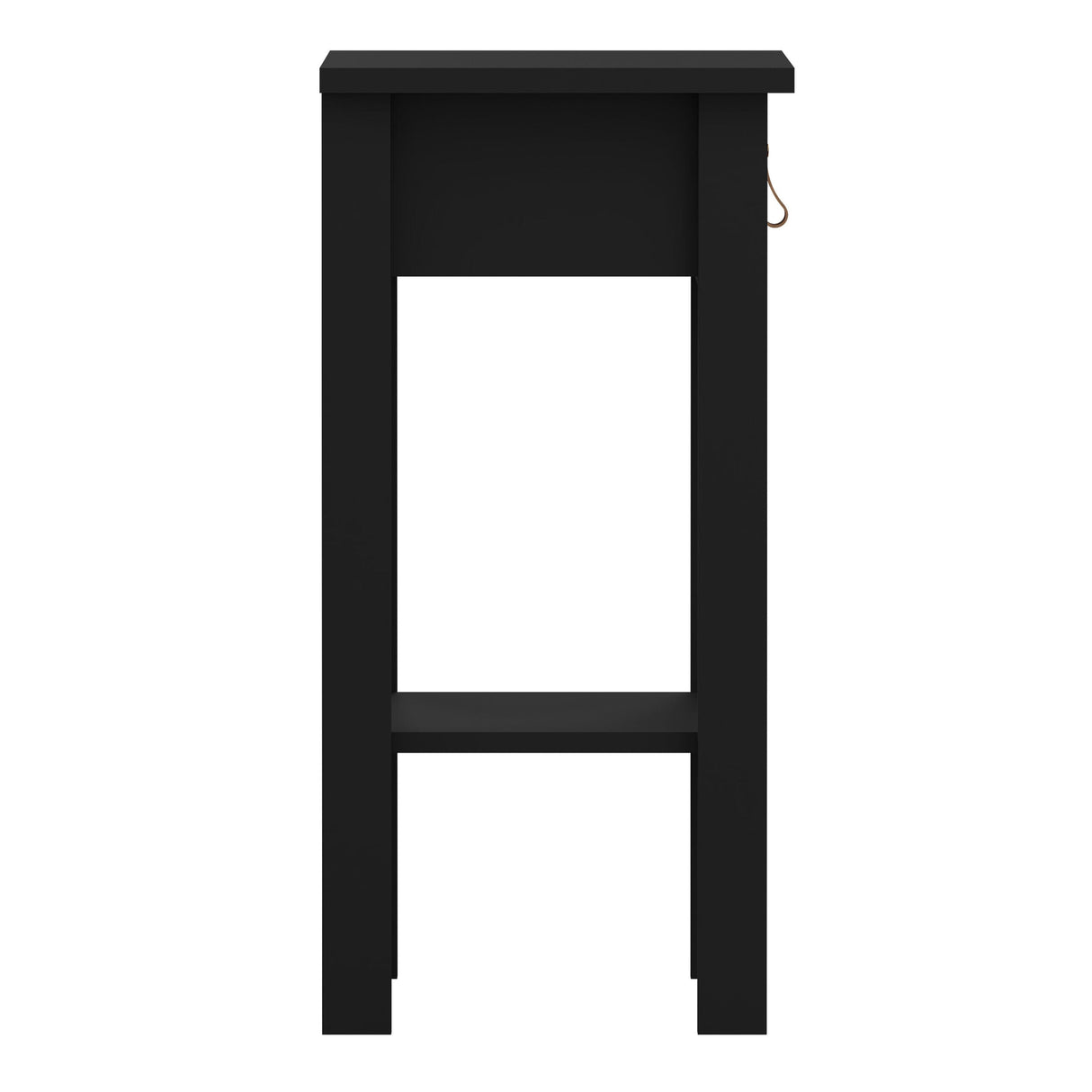 Furniture To Go Barcelona Bedside Table with 1 Drawer in Matt Black